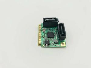 Sale 2 Port SATA3.0 HDD Mini PCI E to SATA Expansion Card 6Gbps Mini PCI E SATA HDD SSD Adapter Convert Card ASM1061 Chipset