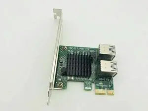 1 TO 4 PCIE PCI Express 1X Slots Riser Card Mini ITX To External 4 PCI E Slot Adapter PCIe Port Multiplier Card For BTC LTC