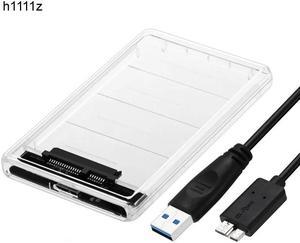 For WIN 10 2.5 inch SATA Transparent USB 3.0 to Sata 3.0 SSD HDD Case Tool 5 Gbps Supports 2TB Hard Drive Disk Enclosure SSD Box