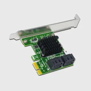 SATA3.0 PCI Express Expansion Card 6Gb 4 port SATA PCI Express 1X PCI E to SATA III Convert Card Adapter for SSD IPFS BTC Mining