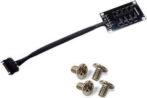 4Pin Molex SATA 1 to 8 Cooler Cooling Fan Hub Splitter PWM Power Supply Speed Controller SATA Power Cable Adapter For BTC Mining