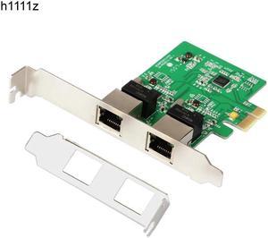 Network Cards Network Adapter PCI Express Dual Gigabit Ethernet Controller Card RTL8111 Chipset with Low Profile Bracket