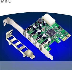 Usb 3.0 pci Expansion Card 4 port PCI E to USB3.0 Computer Expansion Card PCIE USB Adapter with 4Pin Power Interface for Desktop