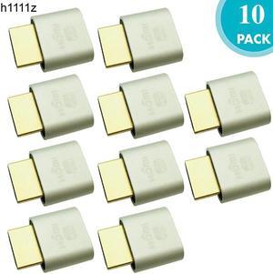 10pcs DDC EDID HDMI dummy plug Headless Ghost Display Emulator 2K 4K Fit Headless 1920x1080 New generation@60Hz