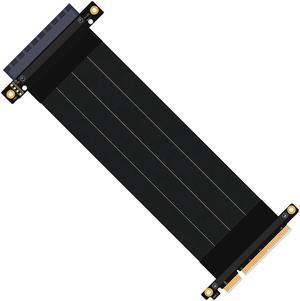 PCI Express Extension Cable Riser PCIE 8X to 8X Slot PCI E Riser Card PCIE Extender Extension Ribbon Flex Relocate PC Cable 24CM