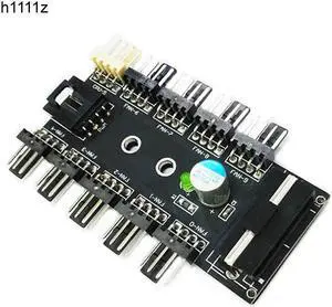 4pin Fan Controller PC 1 to 10 4Pin Molex Cooler Cooling Fan Hub Splitter Cable PWM 12V 4 Pin Power Supply Adapter For PC Mining