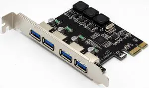 USB Cards 4 Ports 5Gbps Superspeed USB 3.0 PCI Express Controller Card Adapter