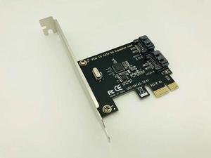 PCI E SATA 1X 4X 8X 16X PCI E Cards PCI Express to SATA 3.0 2 Port SATA III 6Gbps Expansion Adapter Boards