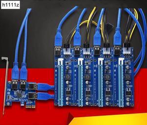 NEW Add in Card PCIe 1 to 4 PCI express 16X slots Riser Card PCI E 1X to External 4 PCI e slot Adapter PCIe Port Multiplier Card