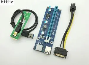 Riser USB 3.0 Mini PCI E to PCIe PCI E PCI Express 1x to 16x Riser Card Raiser SATA 6Pin Power for BTC Antminer Miner Mining
