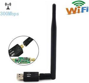 300M Mini USB 2.0 Wireless WiFi Lan Network Receiver Card Adapter For Desktop PC