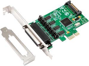 Serial Adapter 4 port RS 232 Serial DB9 PCI Express Adapter RS232 to PCIe Converter Card PCI e RS 232 Expansion Card WCH384 Chip