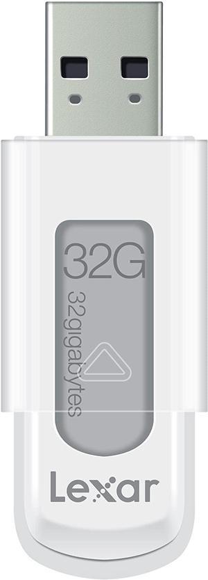 Lexar JumpDrive S50 32 GB USB Flash Drive LJDS50-32G-000-117 (White/ RED SLEEVE)
