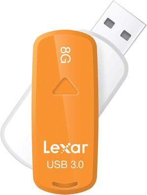 LEXAR 32GB S33 FLASH DRIVE USB 3.0 LJDS33.32G.100.101 WHITE /  ORANGE