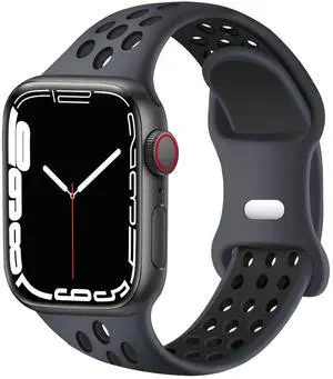 ORATAL Sport Bands Compatible for Apple Watch Bands 42mm 44mm 45mm 49mm,Soft Silicone Sport Women Men Replacement Strap Compatible with iWatch Ultra 2 & SE & Series 9/8/7/6/5/4/3/2/1,Anthracite ORATAL Sport Bands Compatible for Apple Watch Bands 42mm 44mm 45mm 49mm,Soft Silicone Sport Women Men Replacement Strap Compatible with iWatch Ultra 2 & SE & Series 9/8/7/6/5/4/3/2/1,Anthracite