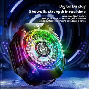 New CX10 Semiconductor Phone Cooler with RGB Lights Magnetic Clip on Ice-Freezing Strong Cooling for Gaming & Live Streaming New CX10 Semiconductor Phone Cooler with RGB Lights Magnetic Clip on Ice-Freezing Strong Cooling for Gaming & Live Streaming