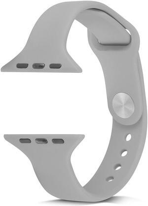 The New Silicone is Suitable for The Small Pretty Waist Watch With Apple Watch 1 / 2 / 3 / SE / 4 / 5 / 6 generation 38/41/40/42/43/44/45MM 44mm Black
