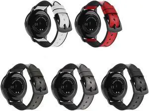 New Silicone Leather Strap for Samsung Watch Model Size 20MM 22MM Solid Color Bracelet for Men And Women 20mm Grey