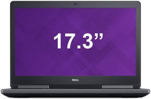 Dell Precision 7710 Mobile Workstation 17.3" FHD 1920 x 1080 Intel i7 Quad Core 2.70GHz 64GB RAM 1TB SSD nVidia Quadro M3000M Camera Backlit Keyboard Bluetooth WiFi Windows 10 Professional 64-bit