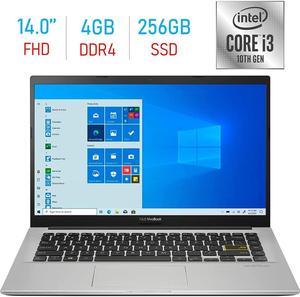ASUS Vivobook 14’’ VIPS FHD (1920x1080) Laptop PC, Intel i3-1005G 1.2GHz Processor, 4GB DDR4, 256GB SSD, Intel HD Graphics 610, WiFi, Bluetooth, Webcam, HDMI, Windows 10 w Mazepoly Accessories