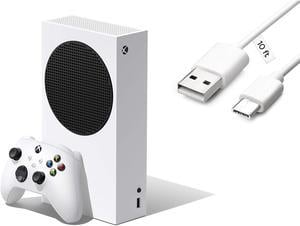 Microsoft Xbox Series S 512GB SSD AllDigital Console with One Wireless Controller with Mazepoly 10ft USB TypeC Charging Cable