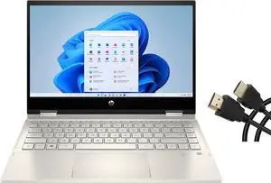 HP Pavilion X360 2-in-1 14" FHD IPS TouchScreen Laptop Computer, Intel 11th Generation Core i5-1135G7, 12GB Memory, 256GB SSD, Intel Iris Xe Graphics, Windows 11 Home, Warm Gold + Mazepoly Accessories