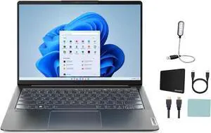 Lenovo IdeaPad 5i Pro 14" 2.2K Touchscreen PC Laptop, Intel Core i5-1240P, 8GB RAM, 1TB SSD, Backlit Keyboard, Intel Iris Xe Graphics, Windows 11 Home, Storm Gray + Mazepoly Accessories