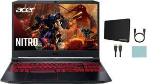 Acer Nitro 5 15.6 Full HD(1920x1080) IPS Gaming Laptop, Intel Hexa-core i5-10300H CPU, 16GB DDR4, 512GB SSD NVIDIA GeForce GTX1650, Backlit Keyboard, Windows 10 Home with Mazepoly Accessories