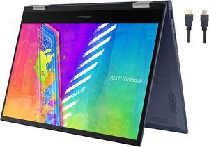 ASUS VivoBook Go 14 Flip Thin and Light 2in1 Laptop 14 inch HD Touch Intel Celeron N4500 4GB RAM 64GB eMMC 256GB SSD NumberPad Windows 11 Home Quiet Blue 1Year Microsoft 365 Personal