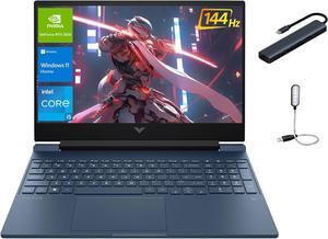 HP Victus 15.6 inch FHD 144Hz Gaming Laptop, Intel Core i5-12450H, 32GB RAM, 1TB SSD, NVIDIA GeForce RTX 3050, Backlit Keyboard, SD Card Reader, Windows 11 Home, Blue with Mazepoly Accessories