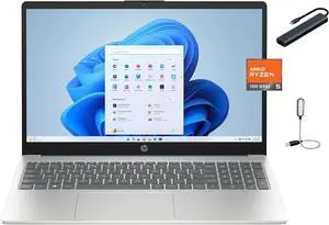 HP 15.6" FHD Laptop, AMD Ryzen 5 7520U, 8GB DDR5 RAM, 512GB SSD, Bluetooth, AMD Radeon Graphics, FHD Camera, Windows 11 Home, Moonlight Blue with Mazepoly Accessories