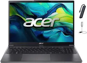 Acer Aspire Go 15 Laptop, 15.3" WUXGA(1920 x 1200) IPS Display, Intel i5-1334U Processor, 16GB DDR5 RAM, 256GB PCIe SSD, Windows 11 Home, Wi-Fi, Bluetooth, Steel Gray with Mazepoly Accessories