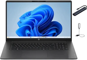 HP OmniBook 3 17.3" FHD Laptop, Intel Core Ultra 7 255U, 16GB DDR5 RAM, 512GB SSD, Backlit Keyboard, Windows 11 Home, Mica Silver with Mazepoly Accessories HP OmniBook 3 17.3" FHD Laptop, Intel Core Ultra 7 255U, 16GB DDR5 RAM, 512GB SSD, Backlit Keyboard, Windows 11 Home, Mica Silver with Mazepoly Accessories