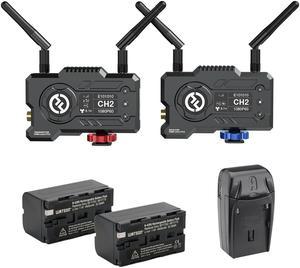 Hollyland Mars 400S PRO SDI/HDMI Wireless Video Transmission System Bundle with 2X Li-Ion Battery Pack & AC/DC Charger