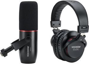 Focusrite Vocaster Broadcast Kit Dynamic Cardioid XLR Podcasting Microphone with Headphones