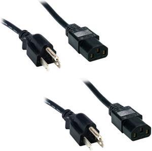 Comprehensive Standard PC Power Cord 3' (2-Pieces)