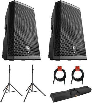  PRORECK Club 3000 12-Inch 4000w DJ Powered PA Speaker System  Combo Set with Bluetooth USB Drive Read Function SD Card Remote Control,Two  subwoofers and 8 line Array Speakers Set for Church