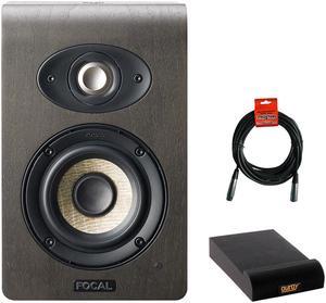 Focal Shape 40 4.0" Active 2-Way Studio Speaker Monitor (Single) with Small Isolation Pad & XLR-XLR Cable Bundle