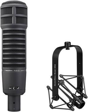 Rode PodMic Dynamic Podcasting Microphone Bundle with On-Stage PBPM-JBH Pop  Blocker 