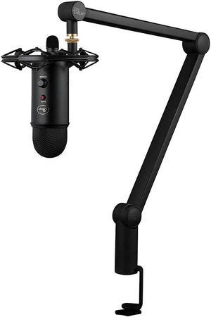 Blue Compass Premium Tube-Style Broadcast Boom Arm with Kellopy Pop Filter  & 20' XLR Cable Bundle