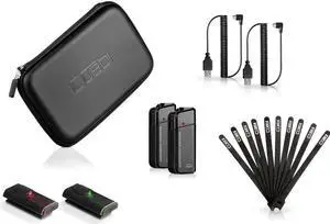 Cuebi Wireless Tally Lights with USB Cables and Straps (Set of 2)
