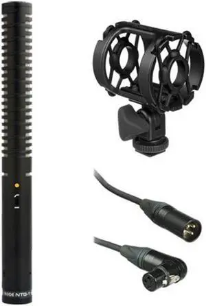 Rode NTG-1 Condenser Shotgun Microphone Kit w/ Shock Mount and Microphone Cable