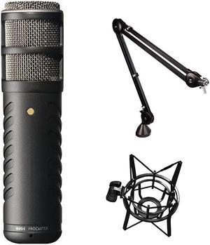 Rode Procaster Broadcast Quality Dynamic Microphone with Rode PSA1 Boom Arm & PSM1 Shockmount Bundle
