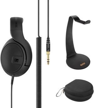 Sennheiser HD 400 Pro Studio Reference Open Back Dynamic Headphones Bundle with Desktop Headphone Stand and Headphones Case