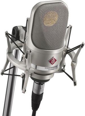 Neumann TLM 107 Studio Set Large-Diaphragm Multipattern Condenser Microphone with Shockmount (Nickel)