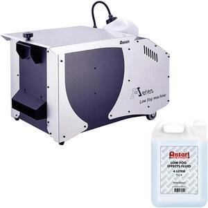 Antari ICE-101 Low Fog Machine Bundle with Antari FLL-4 Low Fog Effects Fluid for Fog Machines (1 Gallon, Blue Formula)