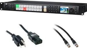 Blackmagic Design ATEM 2 M/E Constellation HD Live Production Switcher (1 RU) Bundle with 6' Standard PC Power Cord and 50' SDI Video Cable - BNC to BNC