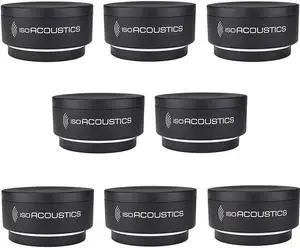 IsoAcoustics Iso-Puck Series Acoustic Isolators (Iso-Puck, 20 lbs max/Unit, 8-Pack)