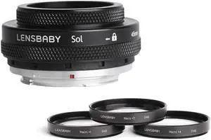 Lensbaby Sol 45mm f/3.5 Lens for Canon EF Cameras with Lensbaby 46mm Macro Filters Bundle Lensbaby Sol 45mm f/3.5 Lens for Canon EF Cameras with Lensbaby 46mm Macro Filters Bundle