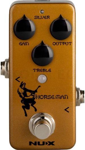 NUX Horseman Overdrive Guitar Effect Pedal with Gold and Silver modes
